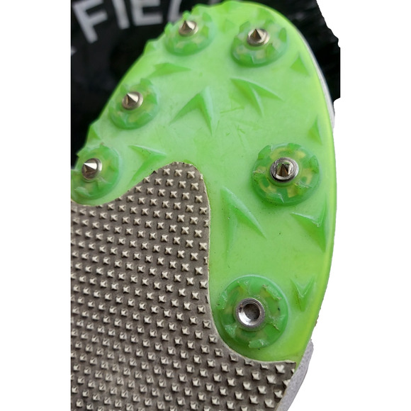 NIKE Men's Track Spikes 10.5 Black Green Purple Rival D Distance 806556 Extras - Picture 8 of 13